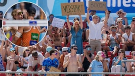 Tolle Stimmung in der Beach-Arena in Pörtschach! Für Elias Holzinger und Michi Klemen (kl. Bild) ...
