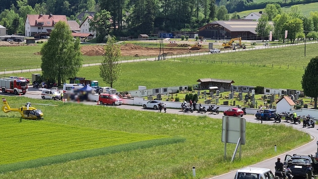 Großes Aufkommen bei einem Unfall in Schöder