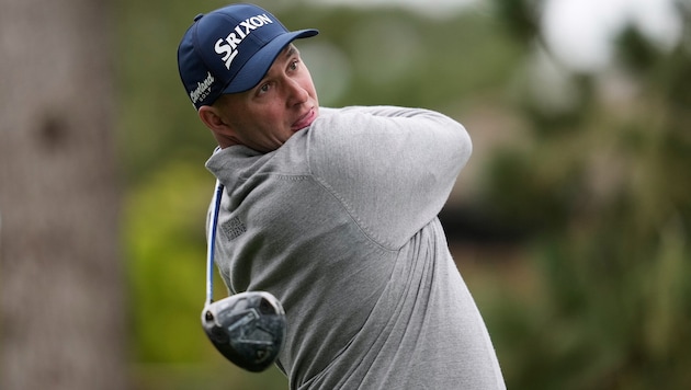 Golfer Sepp Straka schlägt in Kitzbühel ab.