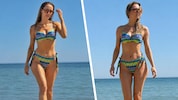 Bewirbt sich Melissa Naschenweng etwa als Bond-Girl? Die perfekte Bikini-Pose hat sie jedenfalls ...
