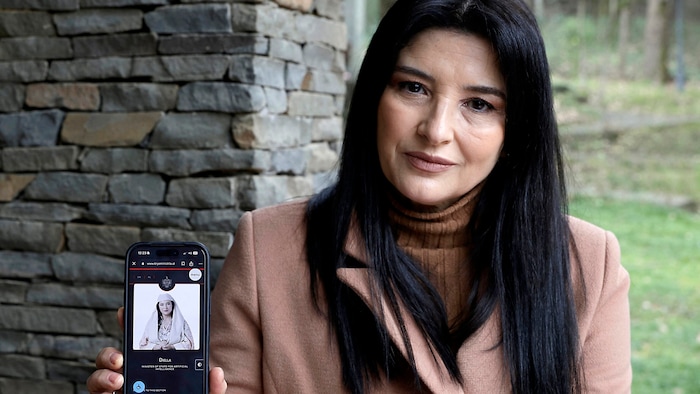 Die Schauspielerin Anila Bisha ist gar nicht glücklich darüber, dass sie einen Klon im ...
