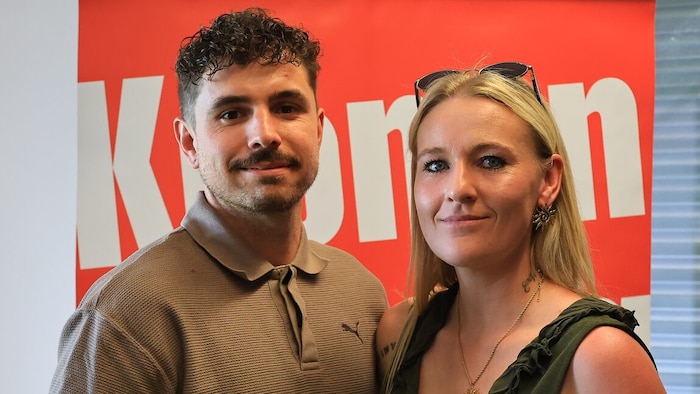 Olivia Tschon folgte mit Marcel Herz der Einladung in den VIP-Bereich.