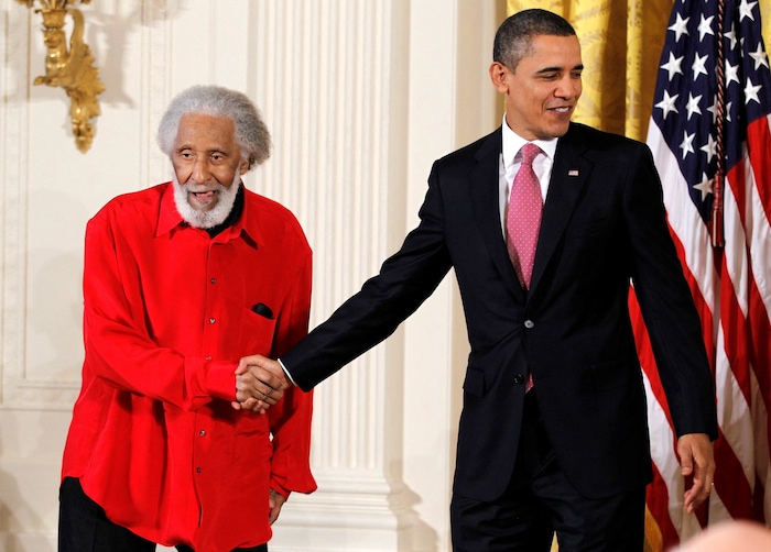 Sonny Rollins bei der Ehrung durch US-Präsident Barack Obama im Jahr 2011