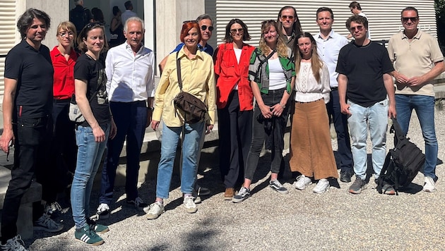 Die steirische Delegation in Venedig: Vertreter des Abteilung 9, des Universalmuseum Joanneum ...