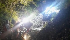 Schwierige Kalb-Rettung der Feuerwehr Dorfgastein.