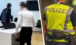 Der Polizist leugnete. Und gestand dann doch. (rechts: Symbolbild)