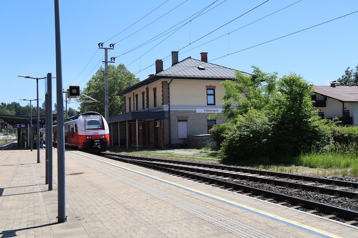 Der Bahnhof in Föderlach