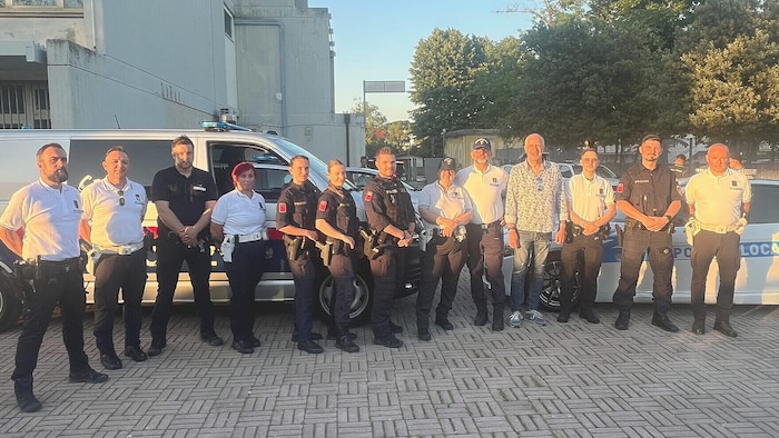 Einsatzbesprechung in der Polizeizentrale von Lignano