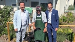 Samariterbund-Chef Andreas Balog und Burgenland-Energie-CEO Stephan Sharma präsentierten am ...