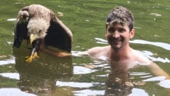 Florian Richter rettete den verletzten Seeadler.