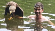 Florian Richter rettete den verletzten Seeadler.
