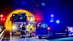 Die Feuerwehr war beim Brand im Achbergtunnel gefordert.