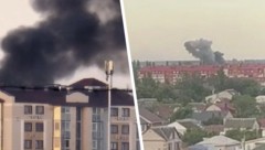 Links ist ein aktuelles Bild aus Sewastopol zu sehen, rechts aus Woronesch.