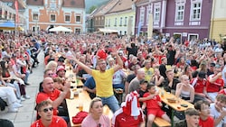 Der Kapfenberger Hauptplatz wurde schon bei der EURO 2024 gefühlt zum „Fußballstadion“.
