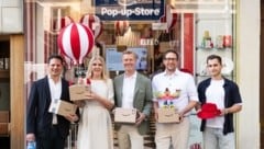 Lukas Grubauer(Waterdrop), Iris Thalbauer (WKO), Yorck von Mirbach (Amazon), Stefan Friedrich ...