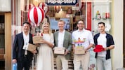 Lukas Grubauer(Waterdrop), Iris Thalbauer (WKO), Yorck von Mirbach (Amazon), Stefan Friedrich ...