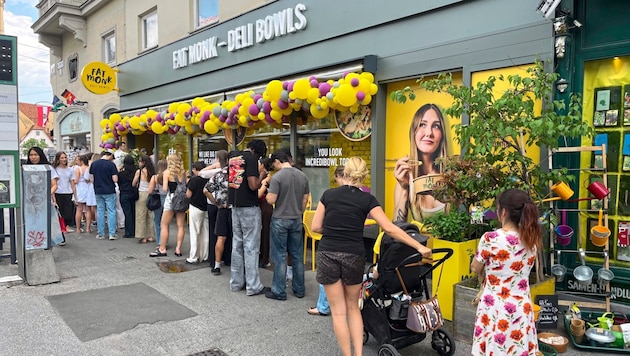 Großer Andrang bei der Fat Monk-Eröffnung in Graz.