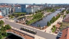 Breite Boulevards, gepflegtere Grünflächen, Cafés, Sportmöglichkeiten, eine Eventarena und vor ...