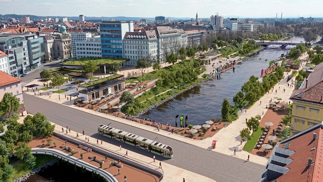 Breite Boulevards, gepflegtere Grünflächen, Cafés, Sportmöglichkeiten, eine Eventarena und vor ...