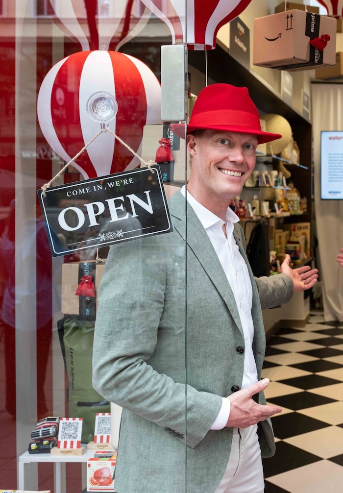 Amazon-Österreich-Chef Yorck von Mirbach bei der Pop-uo-Shoperöffnung in Wien Mariahilf.