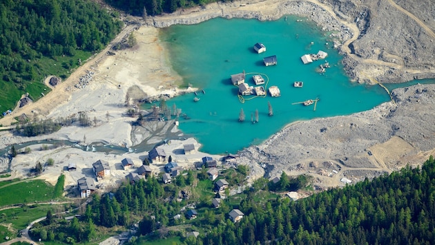 So sieht das Dorf Blatten in der Schweiz ein Jahr nach dem Bergsturz aus.