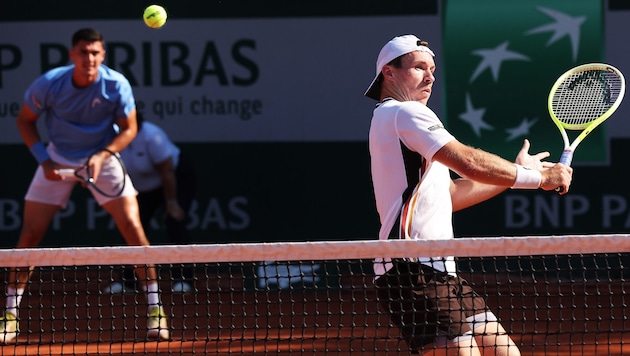 Lucas Miedler (re.) zeigte viele starke Volleys.