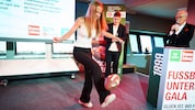 Beim Gaberln mit dem „Eierlaberl“ machten die meisten eine gute Figur.