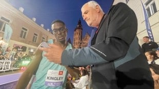 Endi Kingley und Trainer Roland Werthner