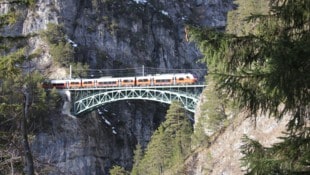 Die Karwendelbahn ist bis zum Freitagabend gesperrt.