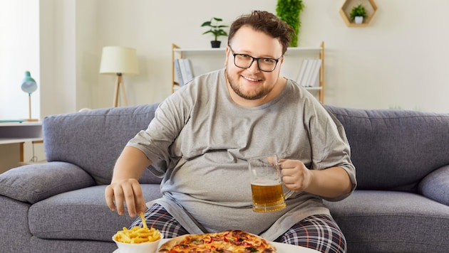 Viele übergewichtige Männer sind sich der negativen Folgen auf die Gesundheit nicht bewusst.