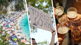 Massen an Urlaubern und Touristen, dagegen protestieren immer wieder sogar Einheimische ...