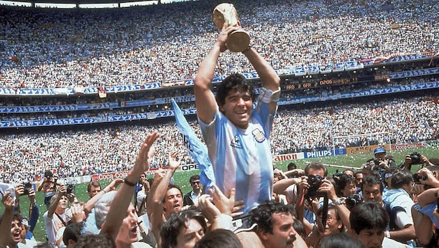 Der WM-Titel ging damals an Argentinien um Superstar Diego Maradona.