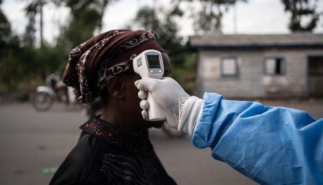 Präventive Körpertemperaturmesserung in der kongolesischen Provinz Nord-Kivu