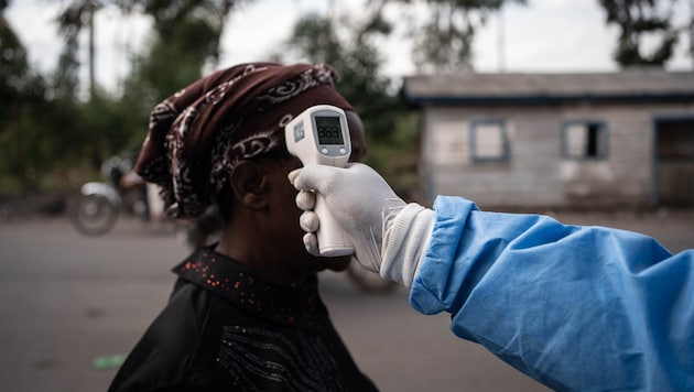 Präventive Körpertemperaturmesserung in der kongolesischen Provinz Nord-Kivu