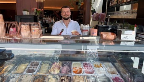 Im Operncafé in Graz ist laut Mitarbeiter Gzimi „Banana Crush“ sehr gefragt.