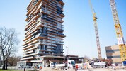 Neue Wohnbauten wie hier in der Stadionallee wird es in den kommenden Jahren immer weniger – und ...