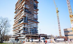 Neue Wohnbauten wie hier in der Stadionallee wird es in den kommenden Jahren immer weniger – und ...