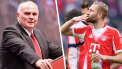 Bayern-Patron Uli Hoeneß (links) hat sich offenbar aktiv in die Vertragsverhandlungen mit Konrad ...