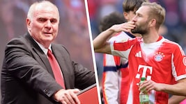 Bayern-Patron Uli Hoeneß (links) hat sich offenbar aktiv in die Vertragsverhandlungen mit Konrad ...