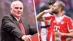 Bayern-Patron Uli Hoeneß (links) hat sich offenbar aktiv in die Vertragsverhandlungen mit Konrad ...