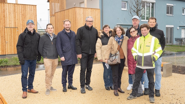 Archivbild aus 2023: Im April wurden 60 neue, stadteigene Wohnungen am Grünanger in Liebenau an ...