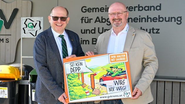 Roman Janacek (li.) und Gerhard Wildpert: „Leider gibt es noch Deppen, die ,Fenster auf und ...