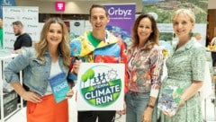 Stephan Neuberger mit Lizz Görgl und Ulli Retter. Anmeldungen für den Klima-Charitylauf: ...