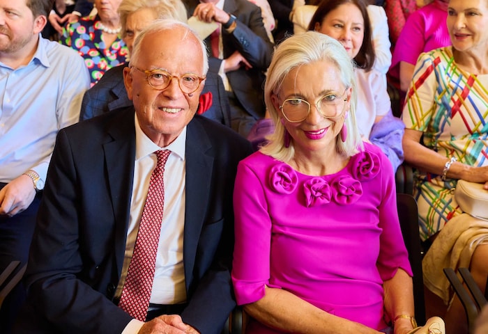 Gratulanten: Alt-Minister Werner Fasslabend und seine Ehefrau, Charitylady Martina Fasslabend.