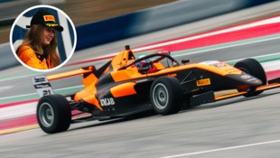Mika Häkkinens Tochter Ella gibt im „Papaya-Orange“ von McLaren Gas