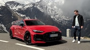 Die „Krone“ mit dem Audi RS5 Avant auf der Großglockner Hochalpenstraße.