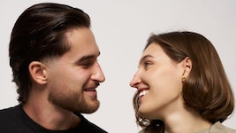 Maximilian Rebernig mit seiner zukünftigen Frau Leonie.