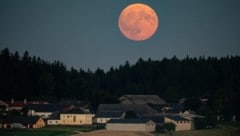 Der Vollmond erstrahlt im wenig lichtverschmutzten Waldviertel oft besonders hell und vermittelt ...