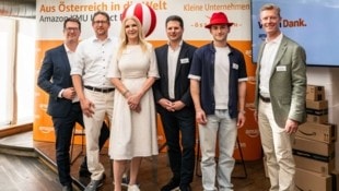 Moderator Martin Giesswein, Stefan Friedrich (Bioblo), Iris Thalbauer (WKO), Lukas Grubauer ...
