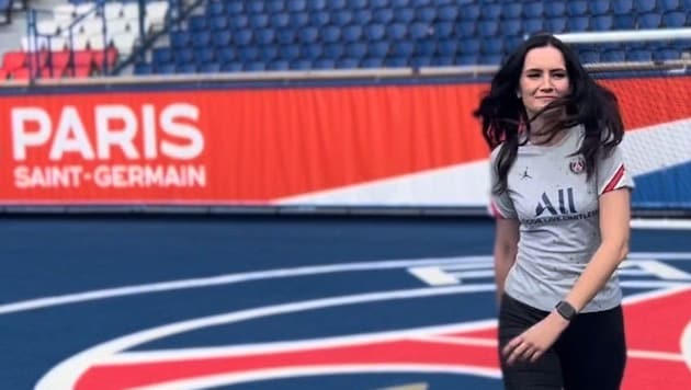 Kuttner beim Shooting im Parc des Princes